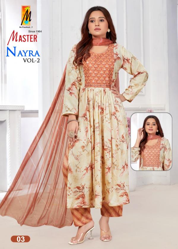 Master Nayra Vol 2  Fancy Designer Kurti Pant With Dupatta